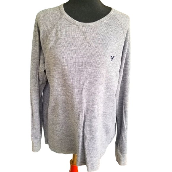 American Eagle Outfitter grey Henley in EUC sz XL - Picture 2 of 6